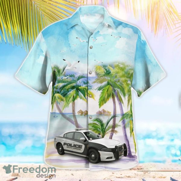 South Jordan Police Department Dodge Charger Tropical 3D Hawaiian Shirt Gift For Summer