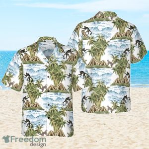 Vintage Island Palm Tree Monkey Hawaiian Shirt Best Gift For Men And Women
