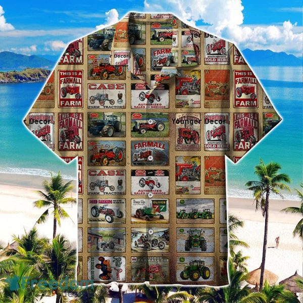 Vintage Tractor Advertisement Hawaiian Shirt