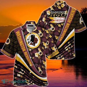 Washington Redskins NFL Football With Tropical Flower Pattern Hawaiian Shirt For Fans