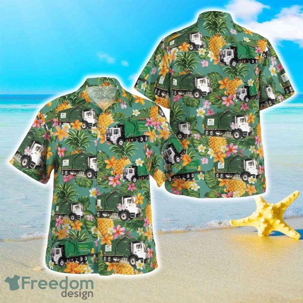Waste Management Garbage Truck Hawaiian Shirt Best Style For Men Women