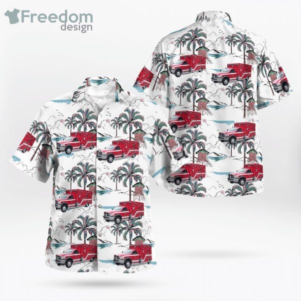 Waterford Connecticut Waterford Ambulance Service Hawaiian Shirt