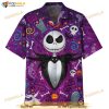 Jack Skellington Happy Halloween Print Funny Hawaiian Shirt
