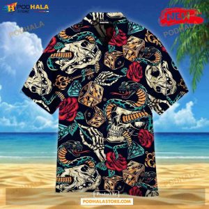 Vintage Colorful Skull Luxury Design For Summer Hawaiian Shirt