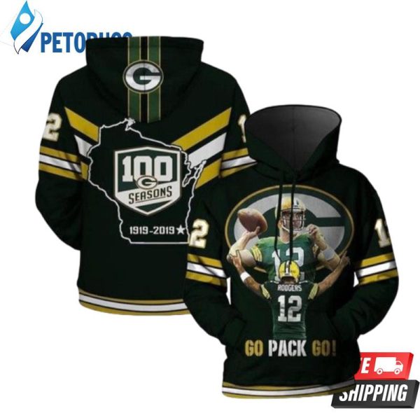 Green Bay Packers And Pered Custom Green Bay Packers Graphic 3D Hoodie