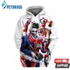 Joker Hug Harley Quinn Villain Characters 3D Hoodie