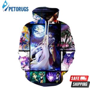 Sailor Moon B 3D Hoodie