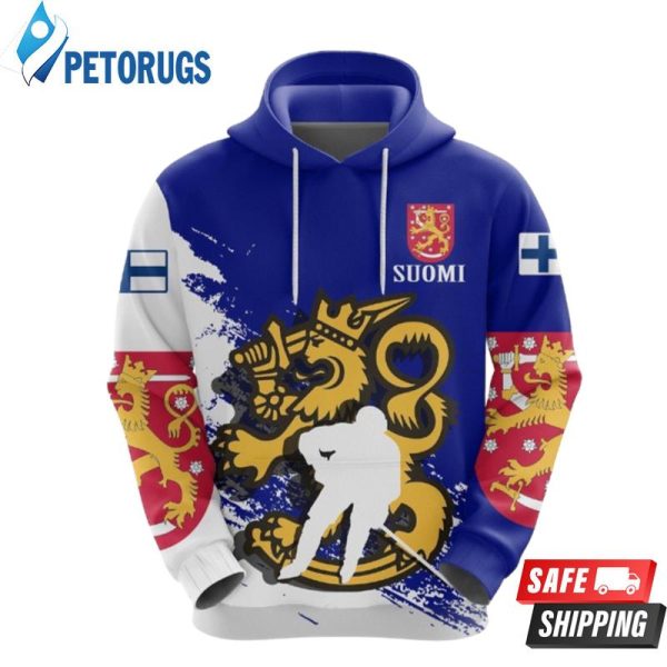 Suomi Finland 3D Hoodie