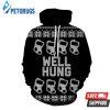 Well Hung Christmas Socks Men 3D Hoodie